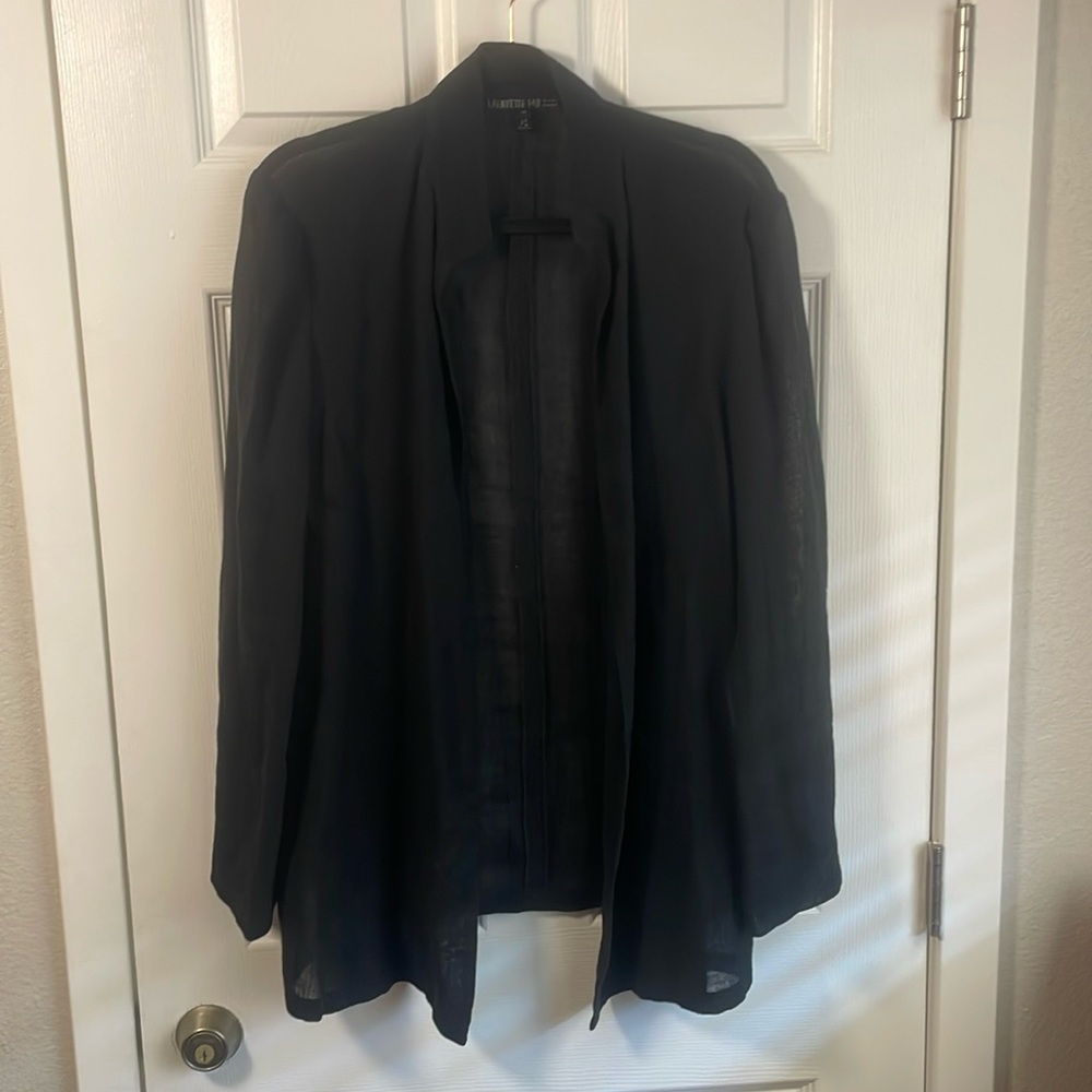 Lafayette 148 | 100% Linen Jacket | gorgeous quality lightweight summer fabric🖤